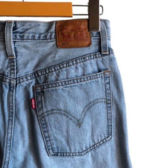 Levi’s 501 Skinny Light Blue Denim Jeans 27 - Picture 12 of 13